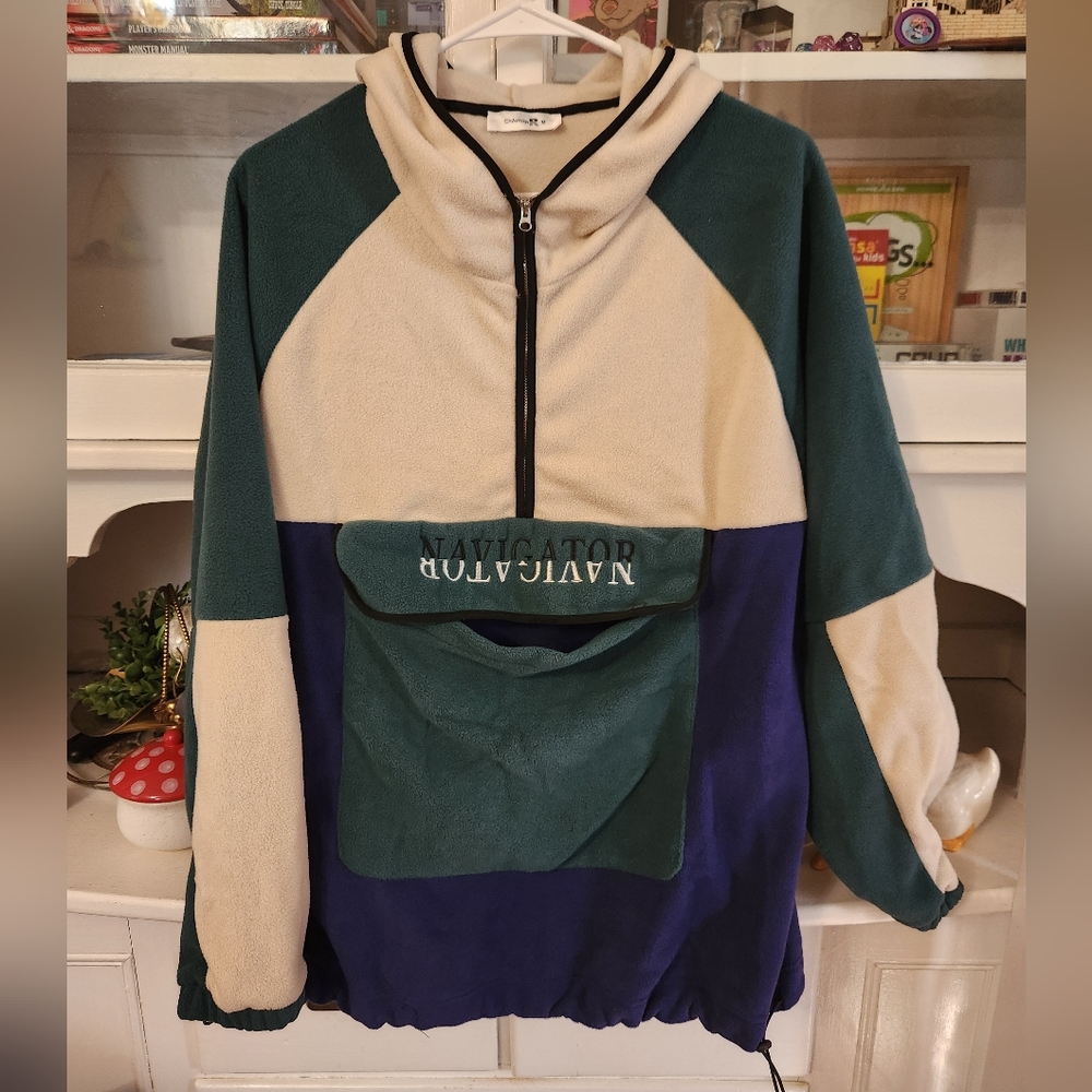 Charmkpr Patchwork Half-Zip Pouch Jacket - Men's … - image 1